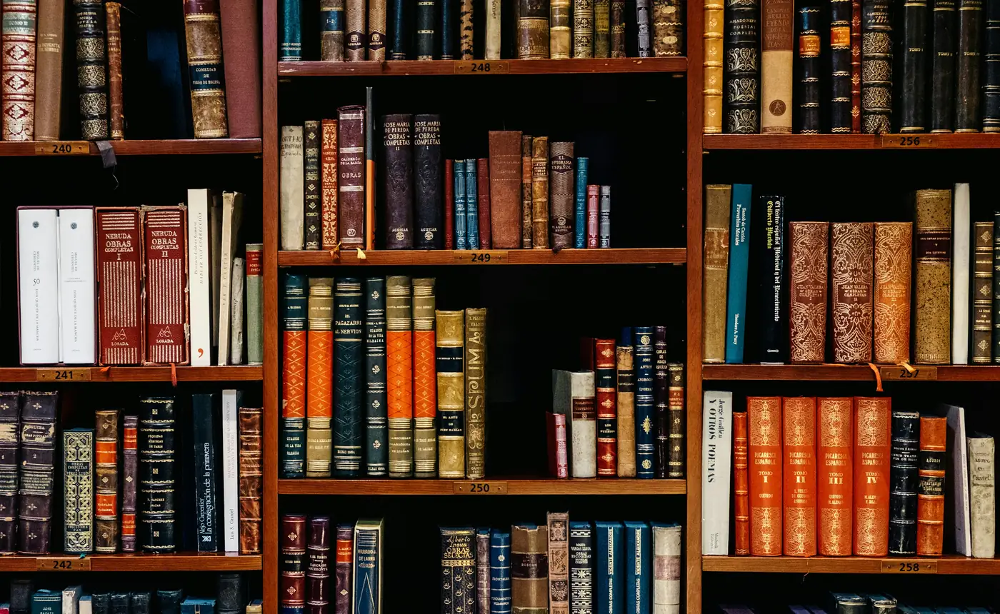 Law library shelves